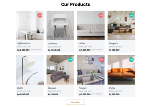 eCommerce Website Project Exemple Image